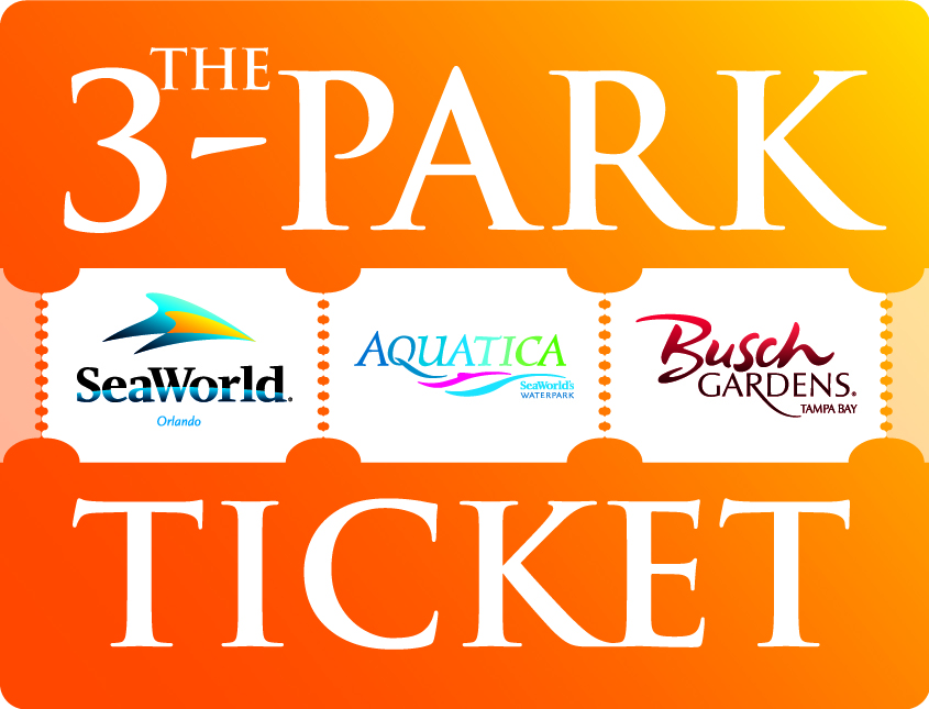 3 Park Seaworld Aquatica Busch Gardens Ticket