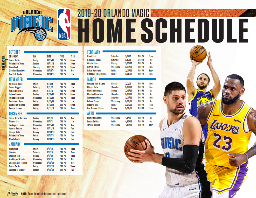 Orlando Magic Basketball Ticket Only
